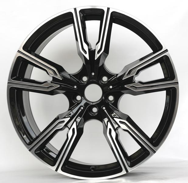 Диски RST R102FF 9 х 20 5*112 Et: 35 Dia: 66.6 черный с проточкой глянцевый