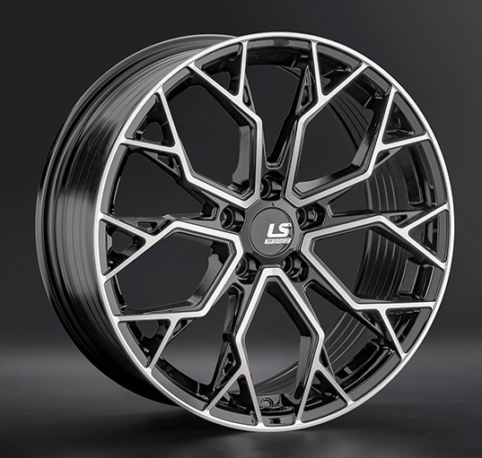 Диски LS wheels FlowForming RC61 8 х 18 5*108 Et: 45 Dia: 63.3 черный полностью полированный