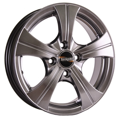 Диски Tech Line 410 5.5 х 14 4*100 Et: 43 Dia: 67.1 серый