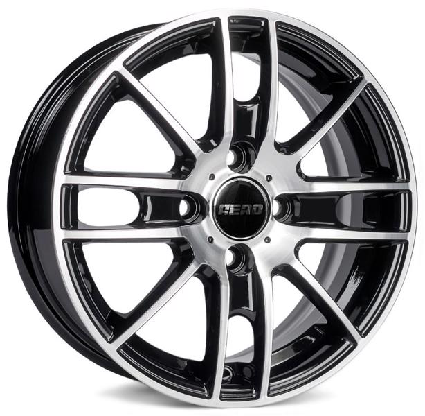 Диски AERO V2173 5.5 х 14 4*98 Et: 35 Dia: 58.5 черный с проточкой глянцевый