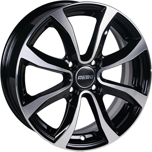 Диски AERO V2110 6 х 15 4*98 Et: 35 Dia: 58.6 черный с проточкой глянцевый