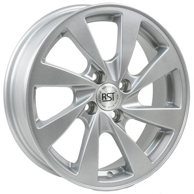 Диски RST R055 6 х 15 4*98 Et: 33 Dia: 58.6 серебро с полированным ободом