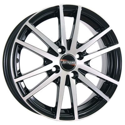 Диски Tech Line 305 4.5 х 13 4*100 Et: 43 Dia: 67.1 черный с проточкой глянцевый
