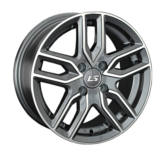Диски LS wheels LS735 6.5 х 15 4*100 Et: 40 Dia: 73.1 серый с полировкой