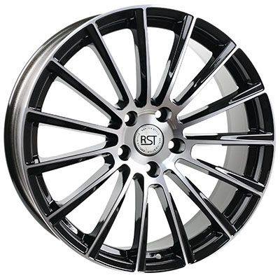 Диски RST R108 8 х 18 5*108 Et: 42.5 Dia: 63.3 черный с проточкой глянцевый