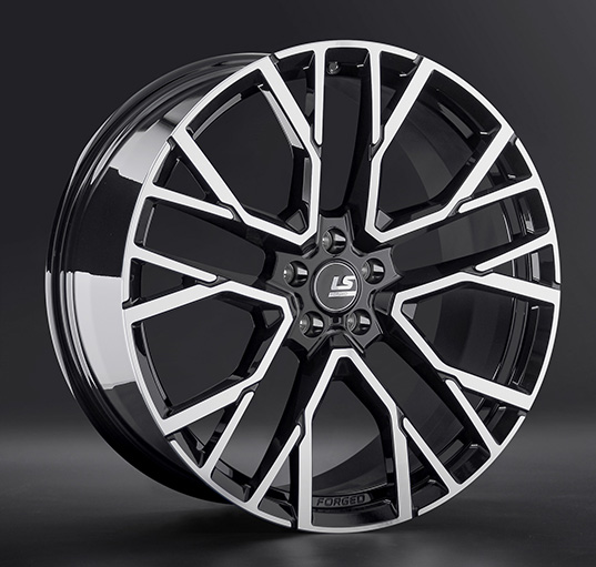 Диски LS Forged FG07  11 х 21 5*112 Et: 42 Dia: 66.6 черный полностью полированный
