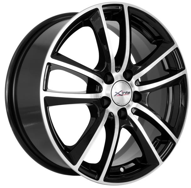 Диски X'trike X-116 6.5 х 16 5*114,3 Et: 45 Dia: 67.1 черный с проточкой глянцевый