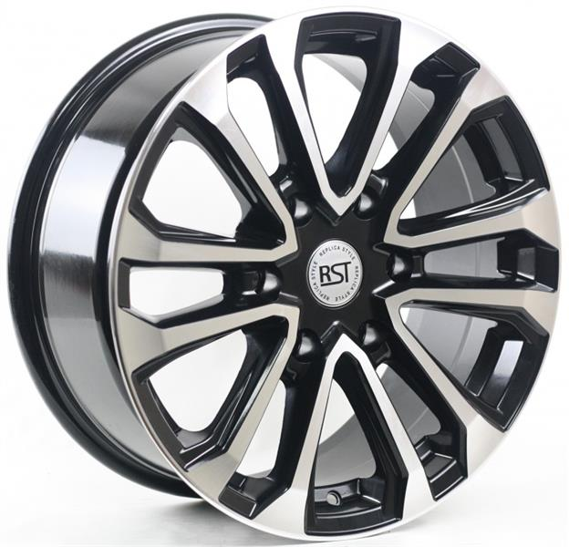 Диски RST R058 7.5 х 18 6*139,7 Et: 30 Dia: 106.1 черный с проточкой глянцевый