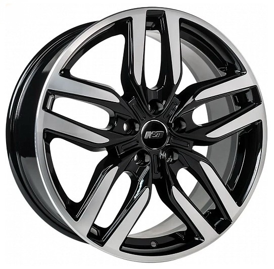 Диски N2O V2212 7.5 х 18 5*114,3 Et: 45 Dia: 60.1 черный с проточкой глянцевый