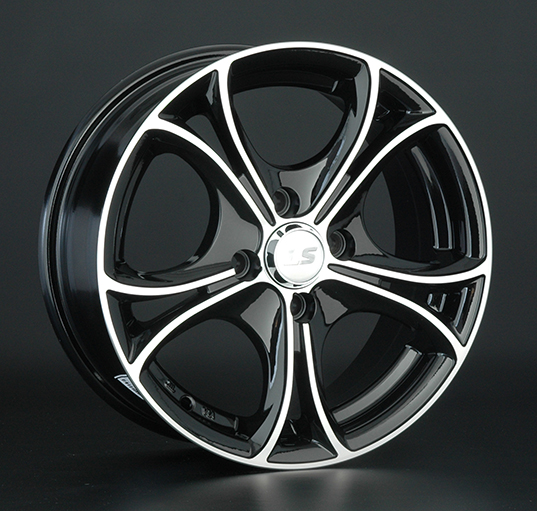 Диски LS wheels LS 393 7.5 х 17 5*114,3 Et: 45 Dia: 73.1 черный полностью полированный