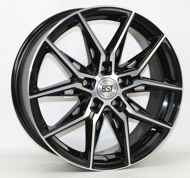 Диски RST R247 7 х 17 5*108 Et: 33 Dia: 60.1 черный с проточкой глянцевый