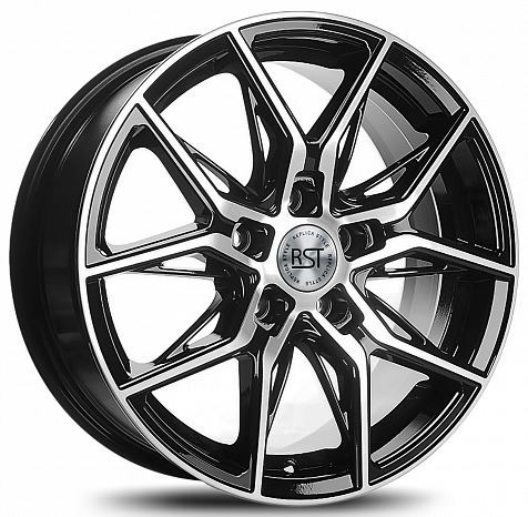 Диски RST R146 6.5 х 16 5*114,3 Et: 45 Dia: 60.1 черный с проточкой глянцевый