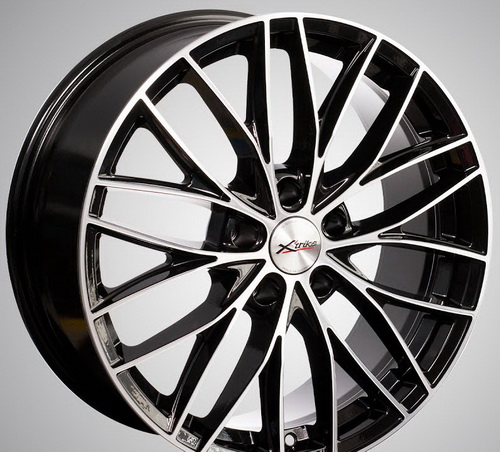 Диски X'trike X-130 7.5 х 18 5*108 Et: 33 Dia: 60.1 черный с проточкой глянцевый