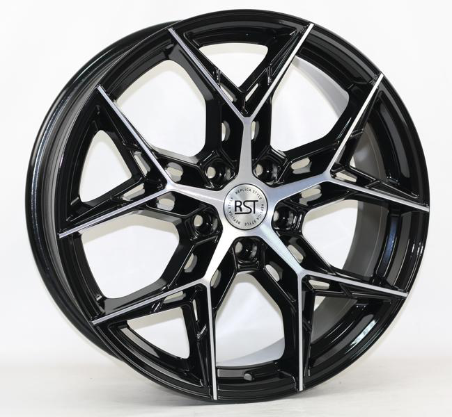 Диски RST R139 7.5 х 19 5*114,3 Et: 45 Dia: 67.1 черный с проточкой глянцевый