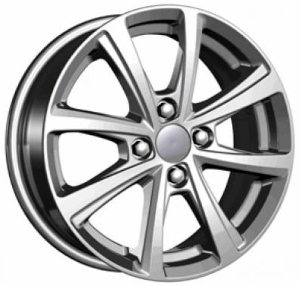 Диски Carwel Акуш 6 х 15 4*98 Et: 35 Dia: 58.6 серебро с полированным ободом