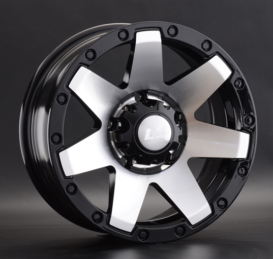 Диски LS wheels LS 881 7 х 16 5*139,7 Et: 10 Dia: 108.1 черный полностью полированный