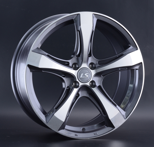 Диски LS wheels 1053 7.5 х 17 5*114,3 Et: 45 Dia: 67.1 серый с полировкой