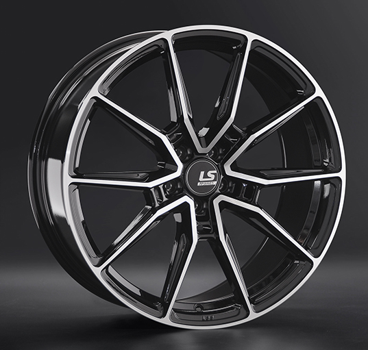 Диски LS wheels FlowForming RC58 9 х 20 5*112 Et: 35 Dia: 66.6 черный полностью полированный