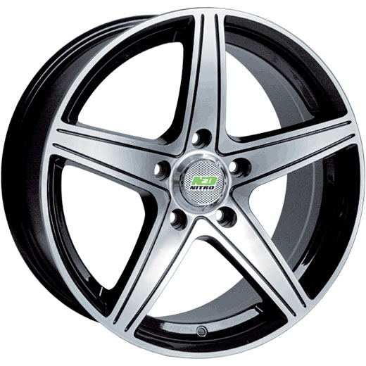 Диски N2O Y243 7.5 х 17 5*112 Et: 40 Dia: 73.1 черный с проточкой глянцевый
