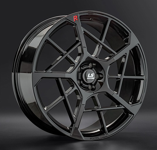 Диски LS Forged FG36 9.5 х 22 5*108 Et: 48 Dia: 63.3 черный матовый