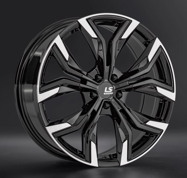 Диски LS wheels FlowForming RC92 7.5 х 18 5*112 Et: 50 Dia: 66.6 черный полностью полированный