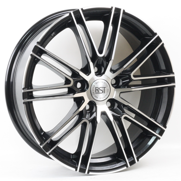 Диски RST R187 7 х 17 5*110 Et: 46 Dia: 63.3 черный с проточкой глянцевый