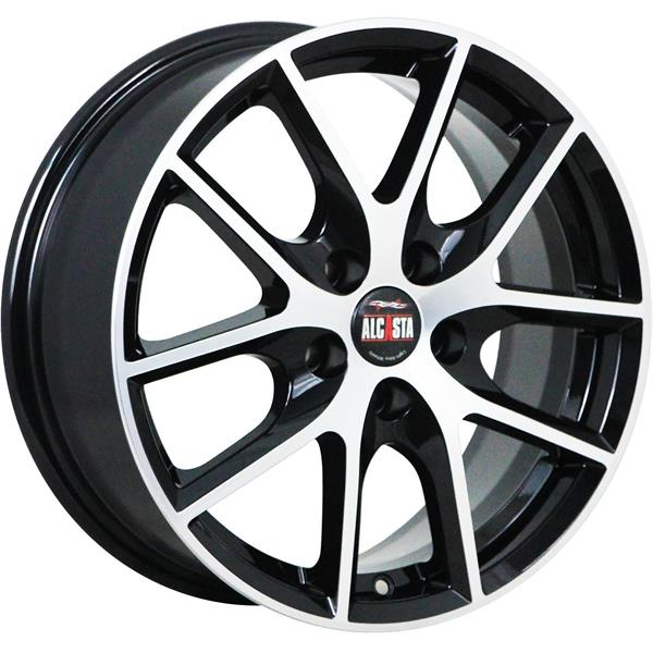 Диски ALCASTA M59 6.5 х 16 5*100 Et: 38 Dia: 57.1 черный полностью полированный