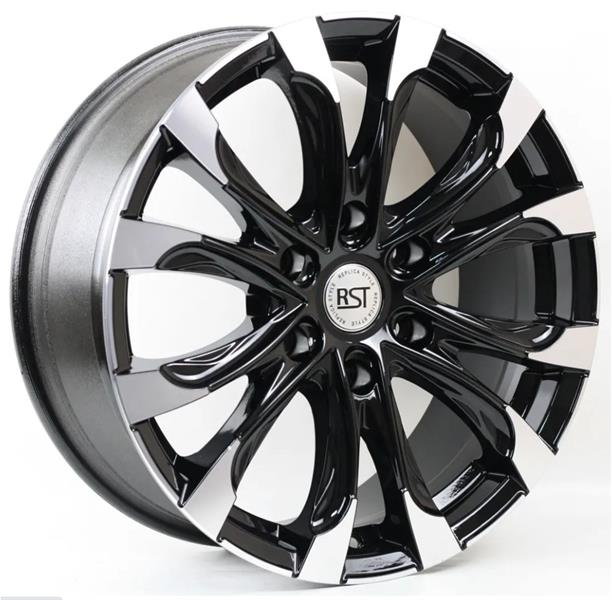 Диски RST R118 7.5 х 18 6*139,7 Et: 42 Dia: 75.1 черный с проточкой глянцевый