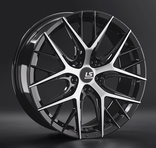Диски LS wheels FlowForming RC57 8 х 18 5*114,3 Et: 45 Dia: 60.1 черный полностью полированный