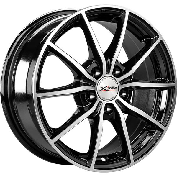 Диски X'trike X-111 6.5 х 15 5*100 Et: 38 Dia: 57.1 черный с проточкой глянцевый