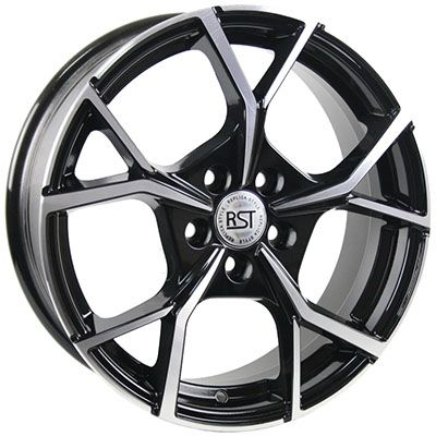 Диски RST R086 6.5 х 16 5*112 Et: 40 Dia: 57.1 черный с проточкой глянцевый