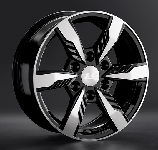 Диски LS wheels LS1301 7.5 х 17 6*139,7 Et: 35 Dia: 67.1 черный полностью полированный