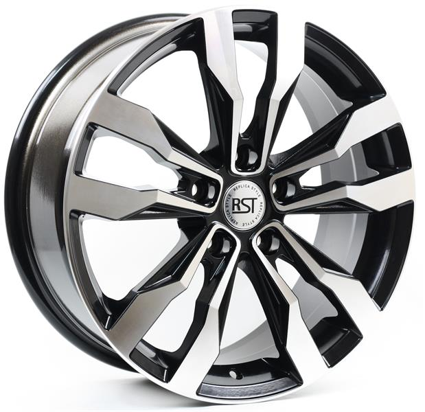 Диски RST R047 7 х 17 5*108 Et: 40 Dia: 54.1 черный с проточкой глянцевый