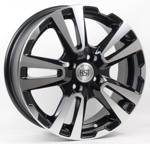 Диски RST  R065 6 х 15 4*100 Et: 40 Dia: 60.1 черный с проточкой глянцевый