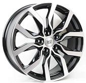 Диски RST R138 7 х 18 5*110 Et: 50 Dia: 63.4 черный с проточкой глянцевый