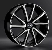 Диски LS wheels LS1290 7 х 17 5*100 Et: 55 Dia: 56.1 черный полностью полированный