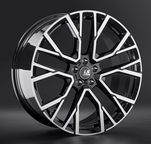 Диски LS Forged FG07  11 х 21 5*112 Et: 42 Dia: 66.6 черный полностью полированный