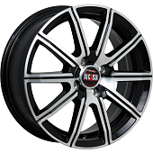 Диски ALCASTA M55 6 х 15 4*100 Et: 50 Dia: 60.1 черный полностью полированный