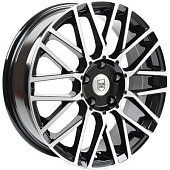 Диски Tech Line 739 6.5 х 17 4*100 Et: 40 Dia: 54.1 черный с проточкой глянцевый