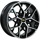 Диски CROSS STREET CR-20 7 х 17 5*100 Et: 48 Dia: 56.1 черный полностью полированный