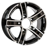 Диски Carwel Зета 119 6.5 х 15 5*139,7 Et: 40 Dia: 98 черный матовый