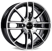 Диски AERO V2173 5.5 х 14 4*100 Et: 38 Dia: 67.1 черный с проточкой глянцевый