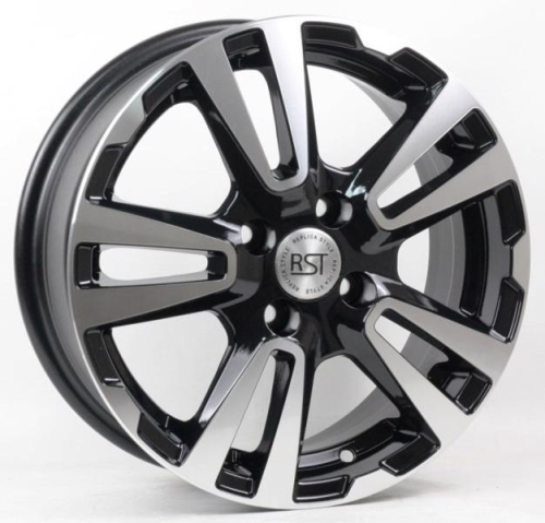Диски RST  R065 6 х 15 4*100 Et: 40 Dia: 60.1 черный с проточкой глянцевый