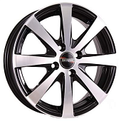 Диски Tech Line 534 5.5 х 15 4*100 Et: 45 Dia: 54.1 черный с проточкой глянцевый