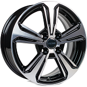 Диски AERO V2111 6 х 15 4*100 Et: 48 Dia: 54.1 черный с проточкой глянцевый
