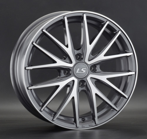Диски LS wheels LS 918 6 х 16 4*100 Et: 50 Dia: 60.1 серый с полировкой