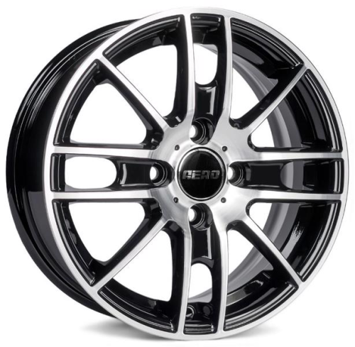 Диски AERO V2173 5.5 х 14 4*100 Et: 45 Dia: 67.1 черный с проточкой глянцевый